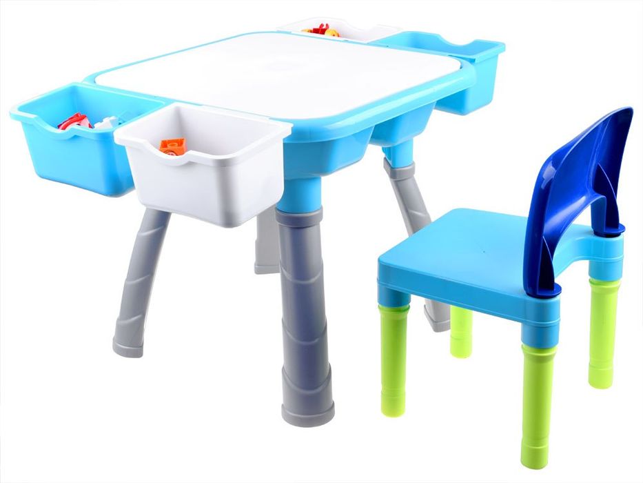 Edukacyjny stolik do układania klocków 37el ZA3903