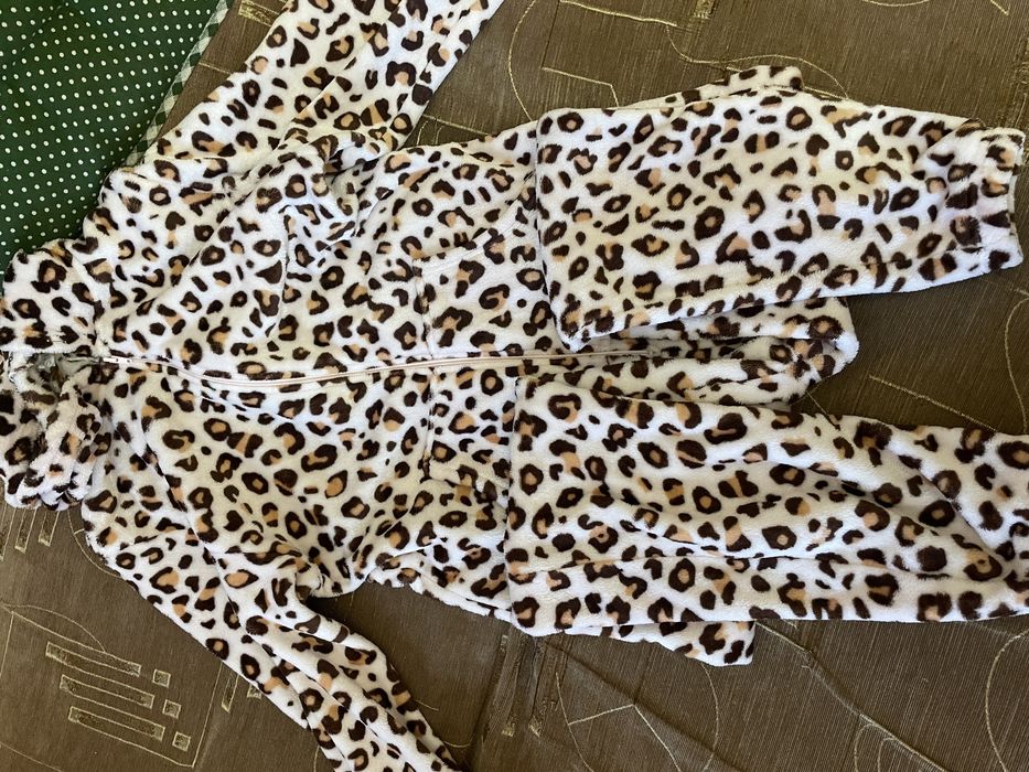 Тепла піжама леопард
