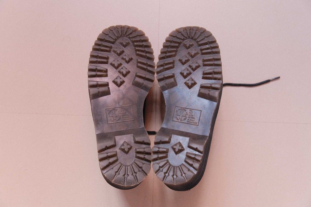 Dr Martens 40 1461 Sapato Plataforma Burgundy Quad Ótimo Estado