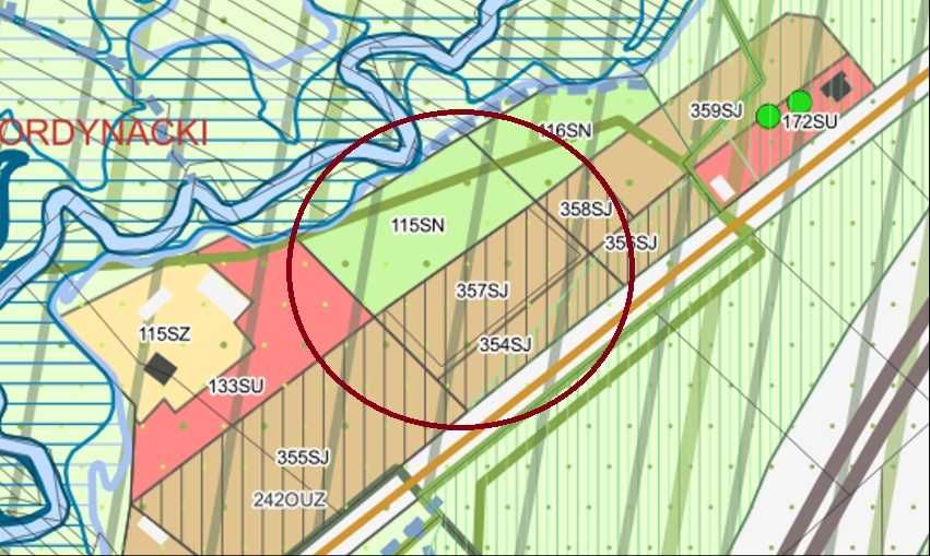 Sprzedam działkę przemysłowo-budowlaną przy DK 19 - S19 pow 1, 1 h