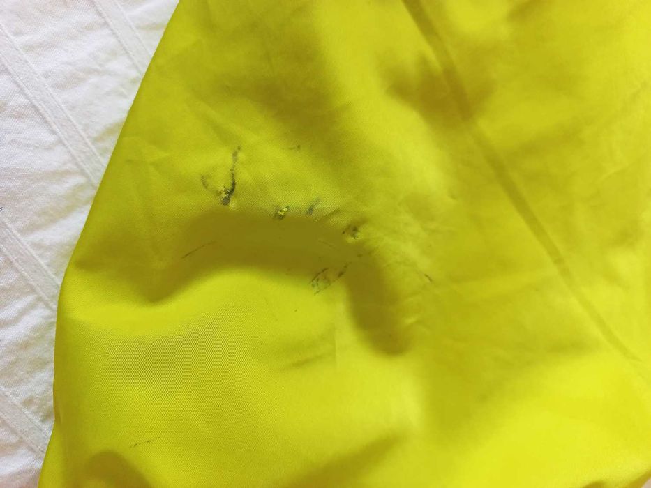 Casaco Blusão Bomber Impermeável Preto Amarelo L Bershka
