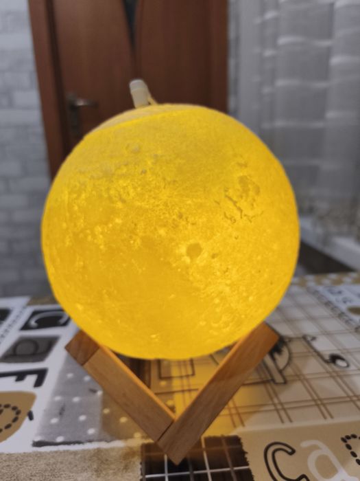 Бездротова лампа Нічник Місяць 3D AVVS tech Moon Lamp G-7 original