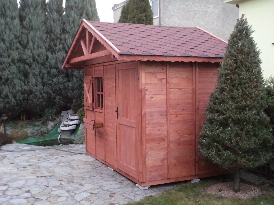 Domek Narzędziowy 3x2 2-Spad Drewniany Producent Impregnacja Podłoga