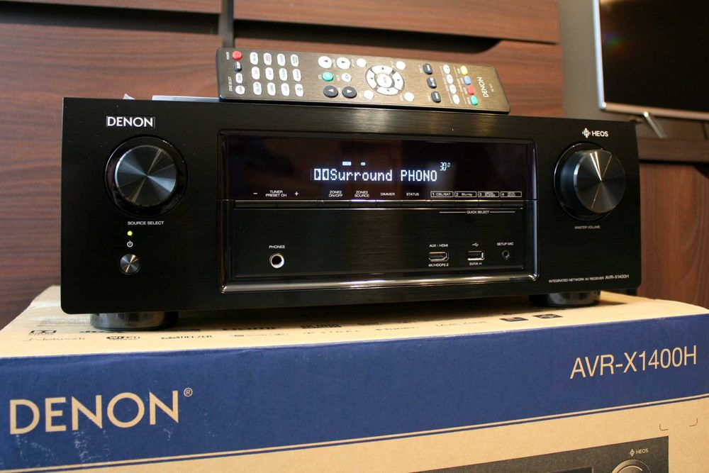 Amplituner Denon Avr X 1400 Bluetooth  Spotify WiFi USB HDMI 2.2