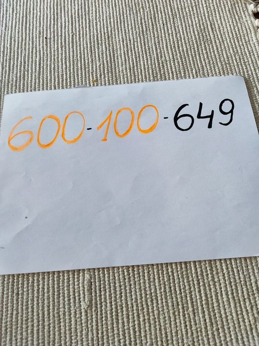 Złoty numer 600-100