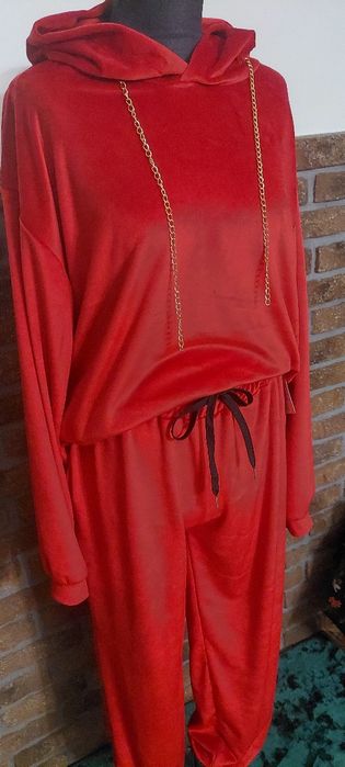 Dres welurowy welur oversize lola voga paparazzi style Święta