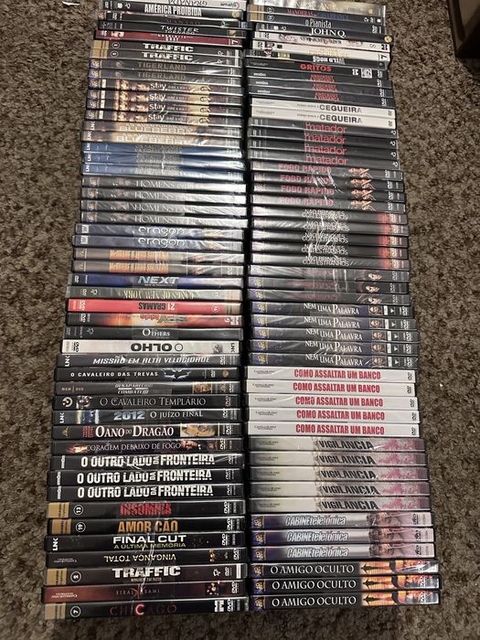 Lote com 120 Dvd