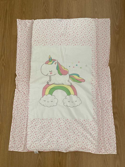 Resguardo+edredom+capa de edredom de berço impecável