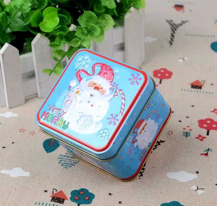 Caixa metálica de Natal