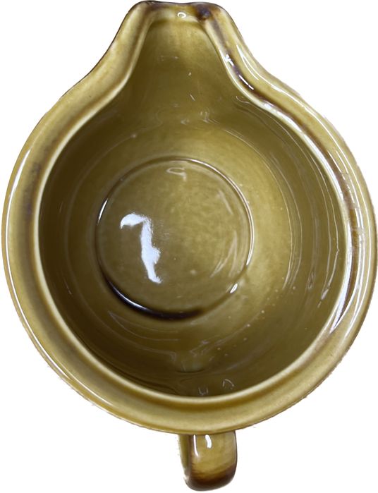 Sosjerka Tułowice jasny brąz ciemny brąz porcelit PRL B8022