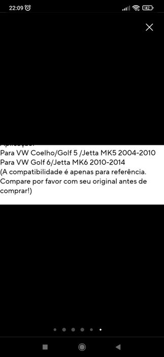 Manete velocidades VW