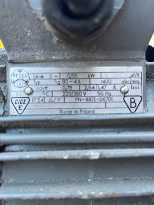 Silnik elektryczny 3 fazy, 6,7 kW