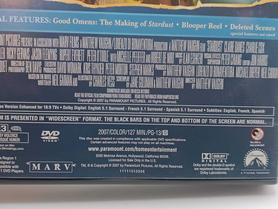 DVD film Gwiezdny pył Stardust