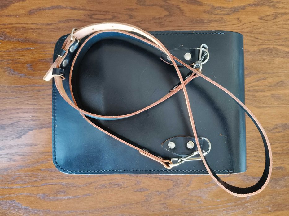 Torba skórzana raportówka nowa z lat 90 tych