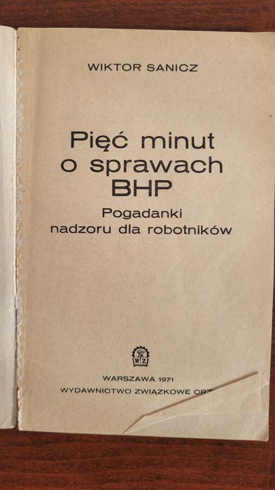5 minut o sprawach BHP - Wiktor Sanicz 1971 r.