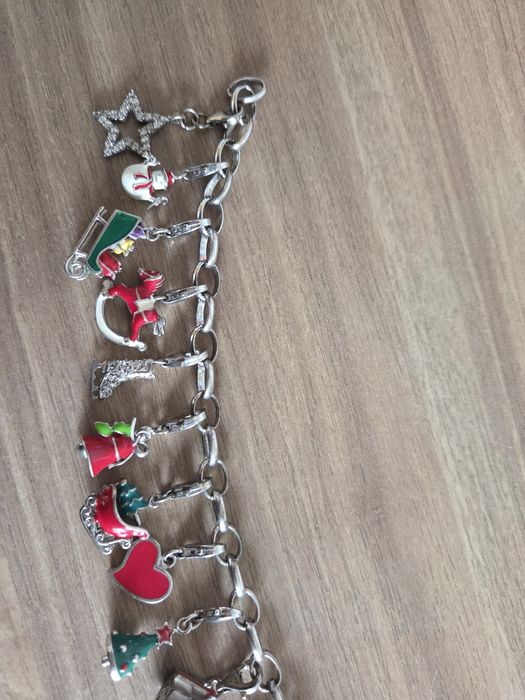 Apart charms srebro 925 świąteczne zimowa  charmsy bransoletka 23cm