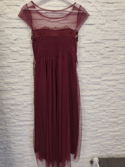 Sukienka bordowa Italia S/M