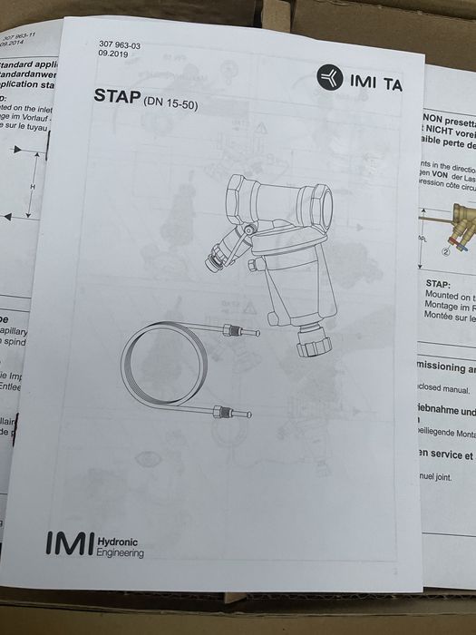 Zestaw zaworów równoważący STAP/ STAD DN20 10-60