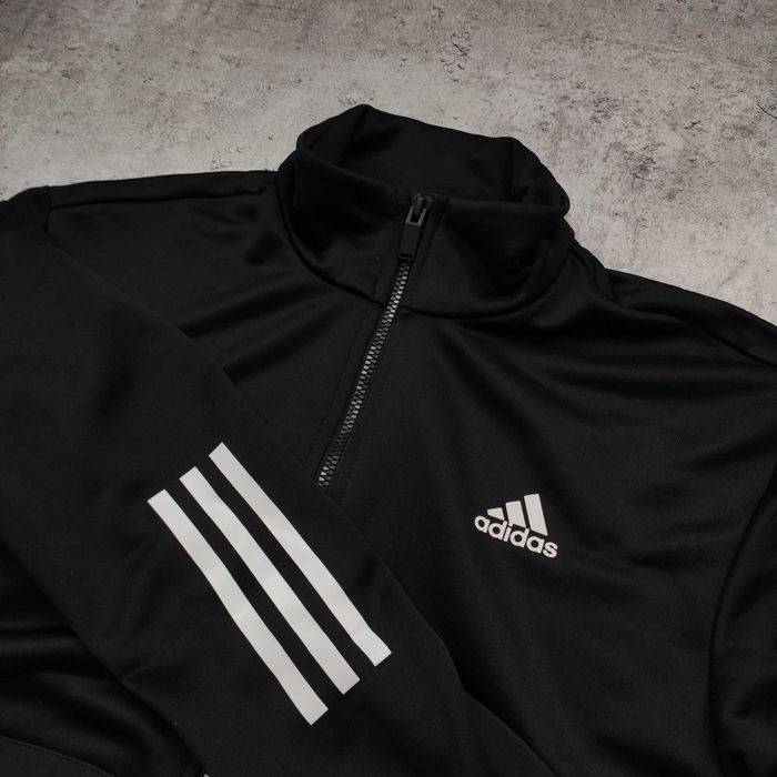 MĘSKA Bluza Rozpinana Czarna Clima Aero PREMIUM Sportowa Adidas Logo