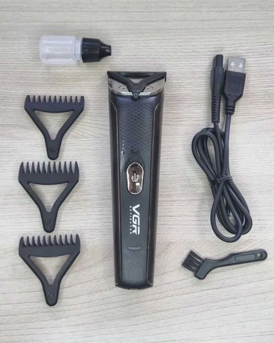 Машинка для стрижки чоловічий тример для волосся з насадками