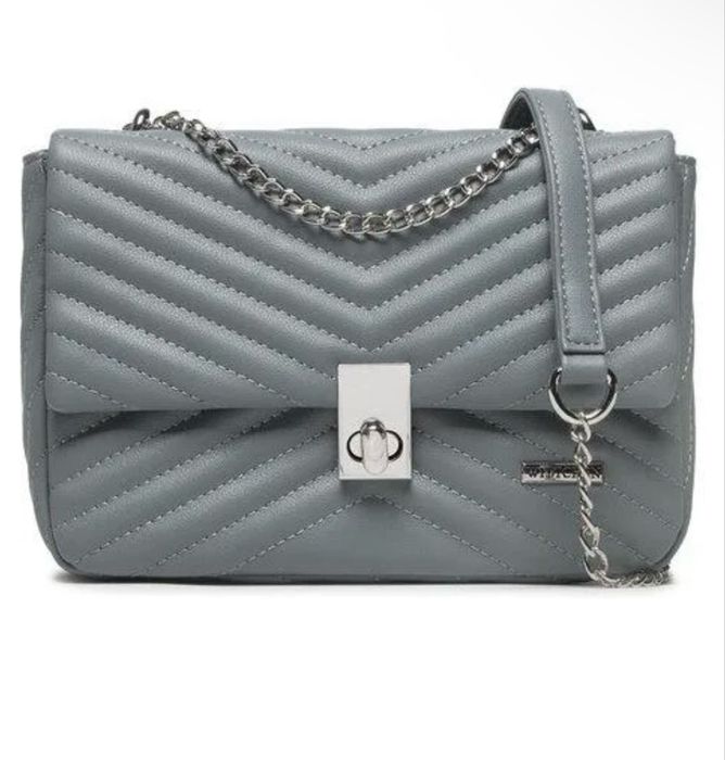Torebka Wittchen szaroniebieska mała listonoszka crossbody nowa