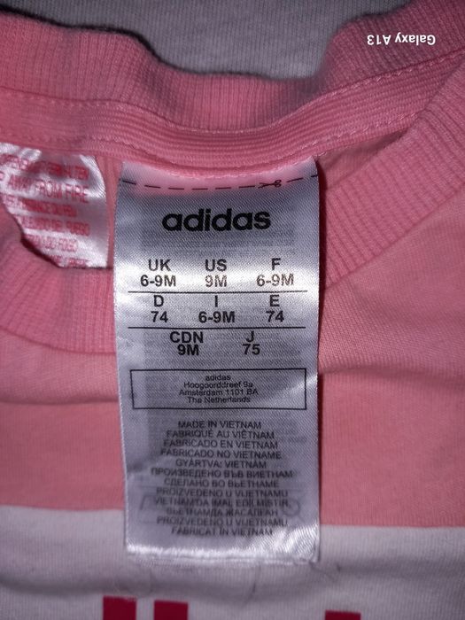Komplet adidas dla dziewczynki Rozmiar 74 cm