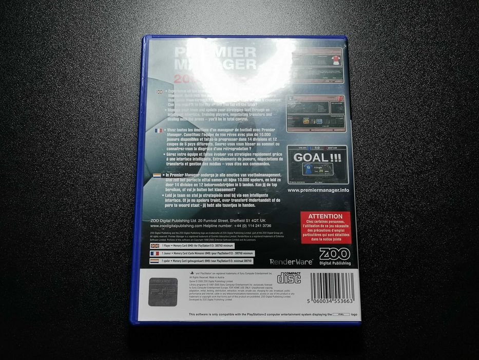 PlayStation 2 Premier Manager 2005 - 2006
