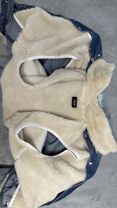XL Supermoon Shearling Denim Jacket джинсовка-трансформер