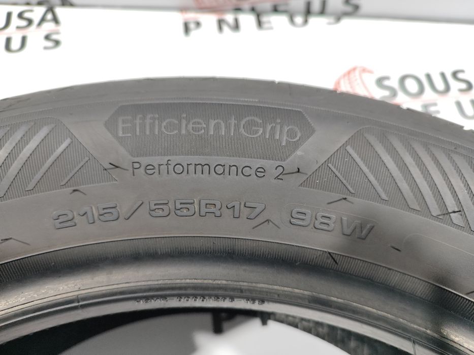 2 pneus semi novos 215-55R17 Good Year - Oferta dos Portes