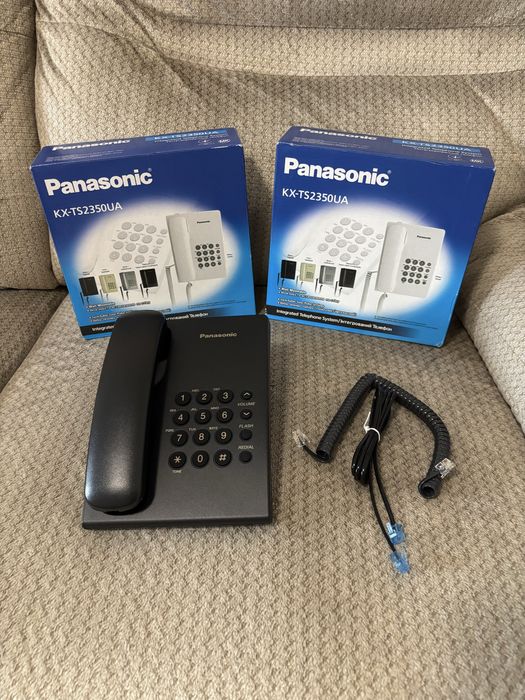 НОВІ телефони PANASONIC  KX-TS2350UA, 2шт