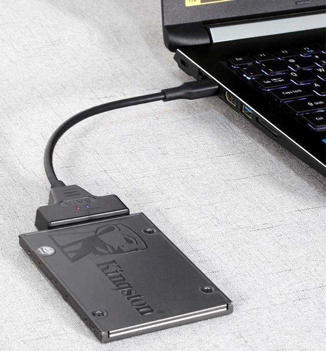 Кабель переходник адаптер USB 2.0 3.0 SATA для дисков HDD SSD 2,5" 3,5