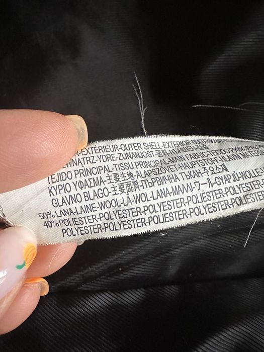 Plaszcz z welny Bershka