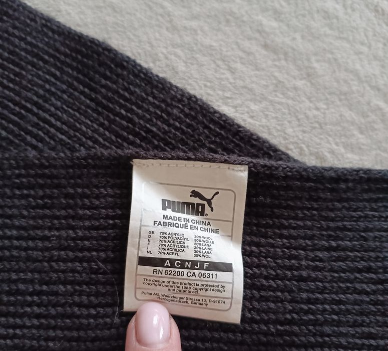 Puma теплий оригінальний шарф із суміші вовни унісекс