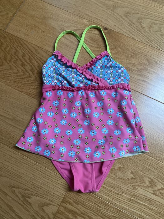 Dziewczęcy kostium strój kąpielowy Playshoes i C&A roz. 98/104