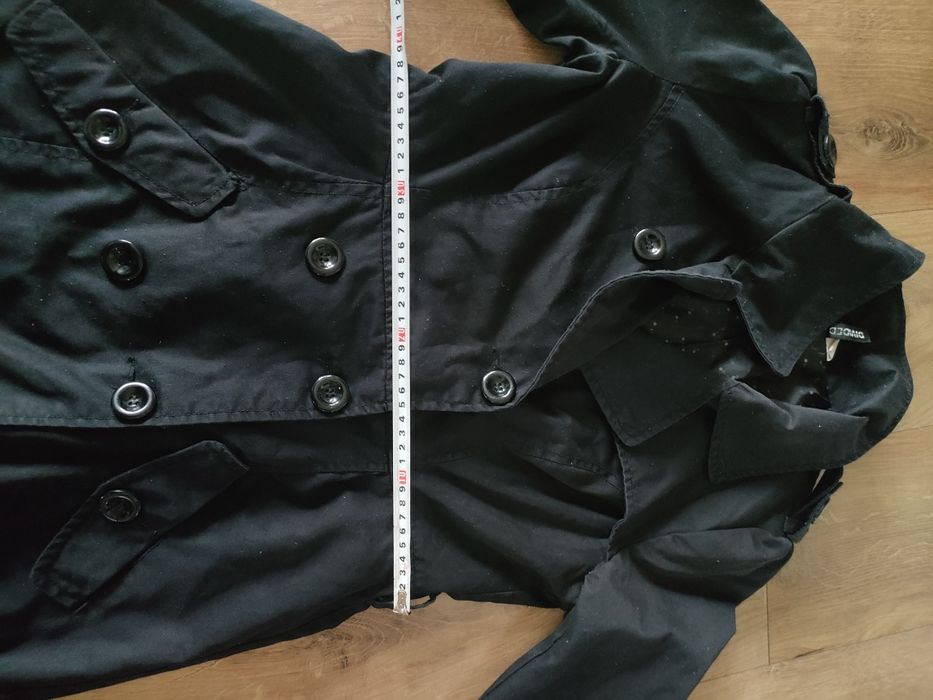 Trencz płaszcz dwurzędowy klasyczny