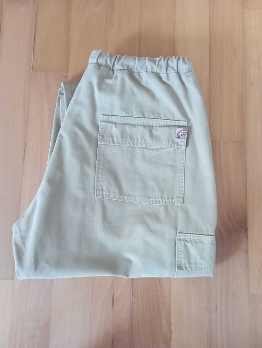 Calças desportiva Verde Tropa Bolsos elástico cinta Gang Tam 42 USADAS