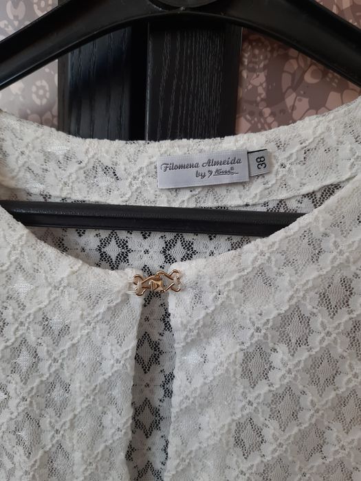 Casaco rendado tamanho 38