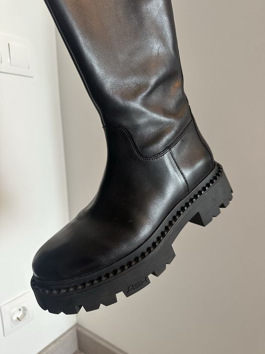 Шкіряні чоботи Ash (ботфорти)