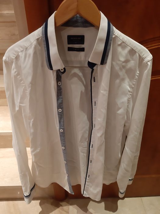 Koszula biała Reserved 43 Slim fit bawełna kolekcja męska limited tkma