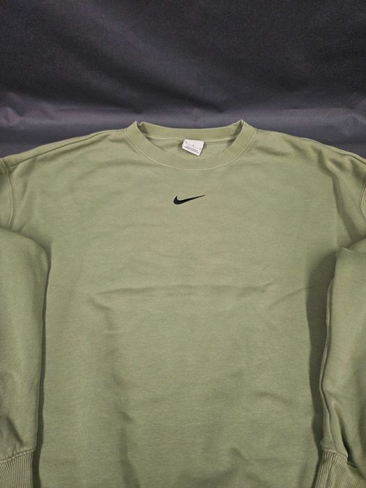Zielona bluza Nike Crewneck Center Swoosh M boxy fit