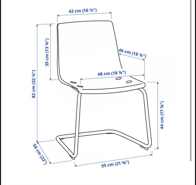 Cadeira Tobias Ikea em tom rosa