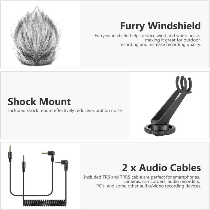 OPORTUNIDADE - Microfones pro de vídeo alta qualidade