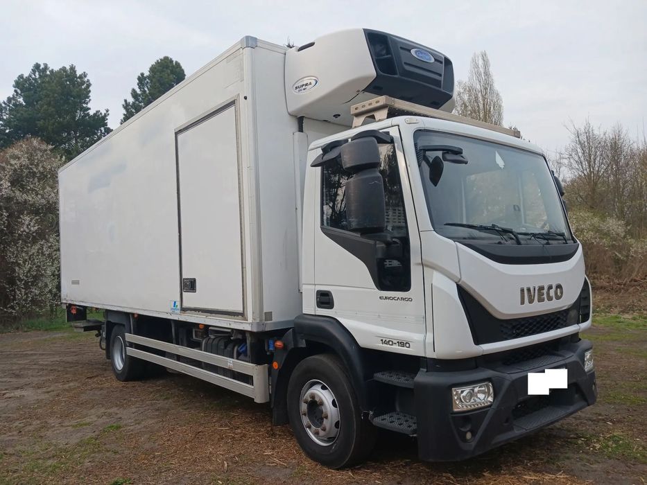 Iveco EUROCARGO 140E19 E6 2016r Izoterma Chłodnia Mroźnia agregat 230V Winda Carrier SUPRA 850  Iveco Eurocargo 2016r 244 tyś km Izoterma chłodnia Mroźnia winda Agreg