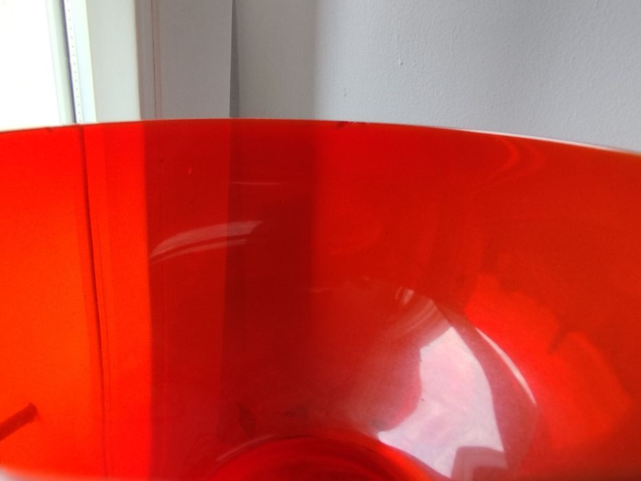 Wazon czerwone szkło sodowe Sadowski