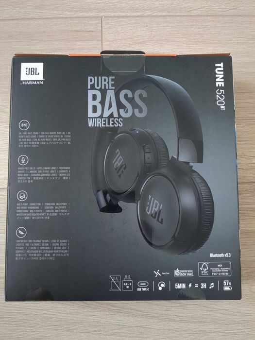 Słuchawki JBL 520 BT (nowe)