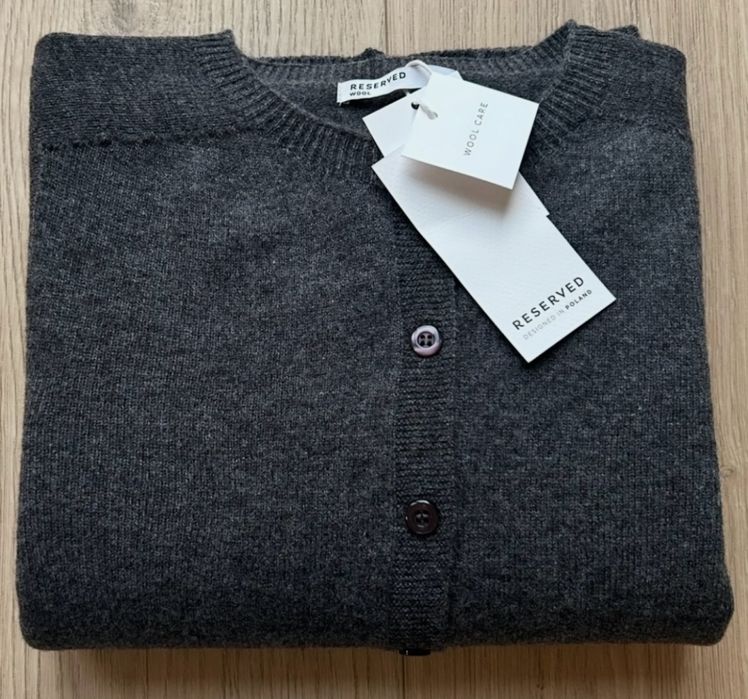 Kardigan wełniany Reserved 2-pack rozmiar L
