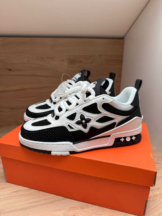 Кросівки Louis Vuitton Skate Sneaker Black-White луї вітон скейт чорні