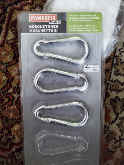 Vendo mosquetões 1 euro unidade