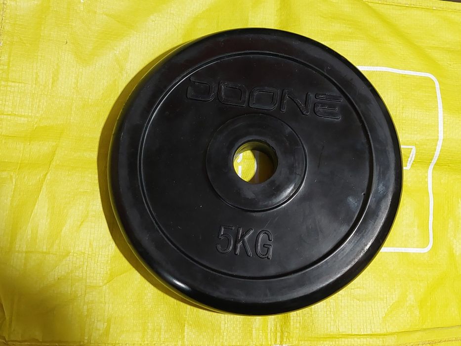 Disco de 5kg revestido de borracha / Emborrachado Musculação