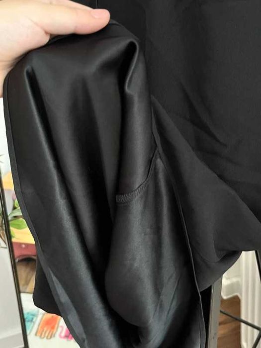 Missguided sukienka krótka mini oversize mała czarna 32 xxs